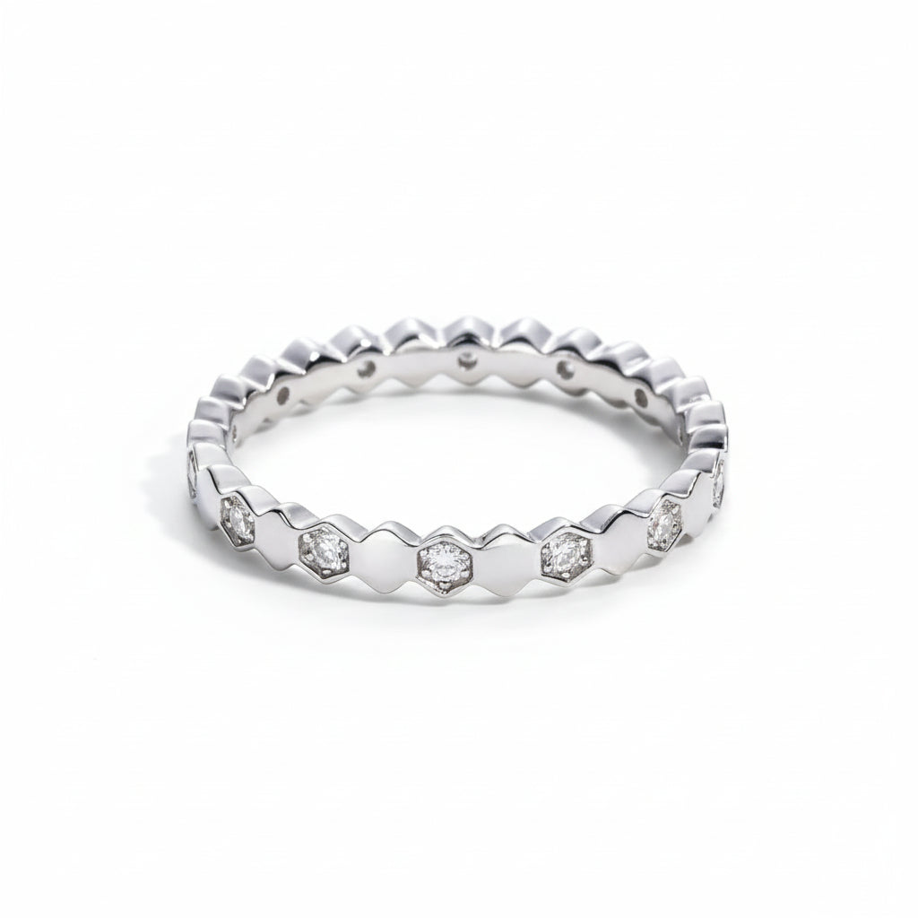 Alliance Mariage Moissanite D Color VVS1 - Manon