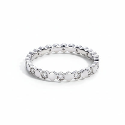 Alliance Mariage Moissanite D Color VVS1 - Manon