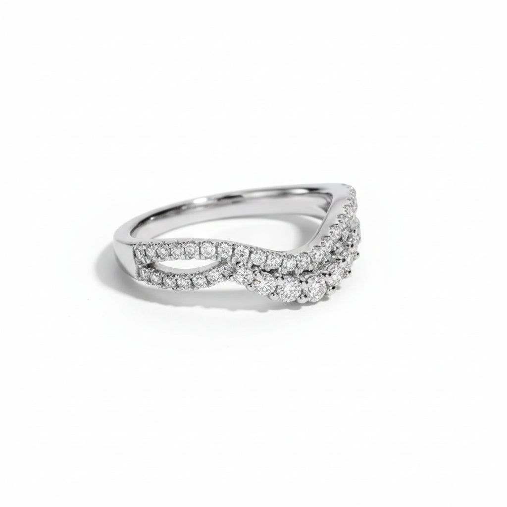 Alliance de Mariage Femme Moissanite D Color VVS1 - Éléonore