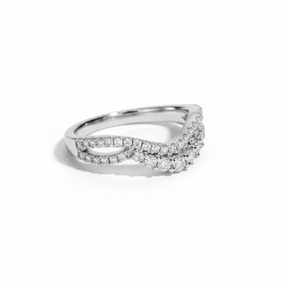Alliance de Mariage Femme Moissanite D Color VVS1 - Éléonore