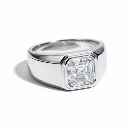 Bague de Mariage Homme Moissanite D Color VVS1 - Juan
