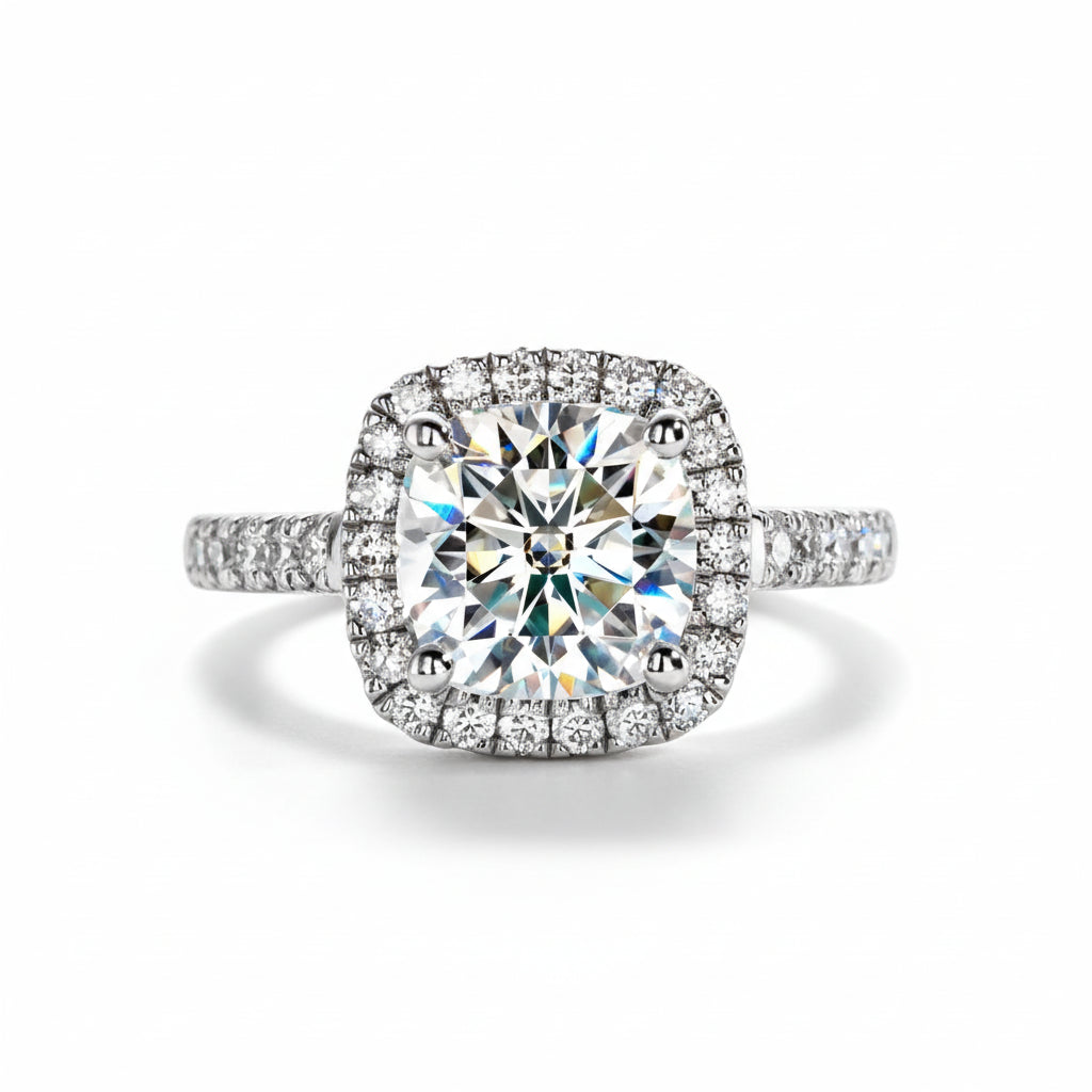 Bague de Fiançailles Femme Moissanite D Color VVS1 - Jade
