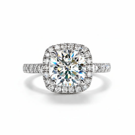 Bague de Fiançailles Femme Moissanite D Color VVS1 - Jade