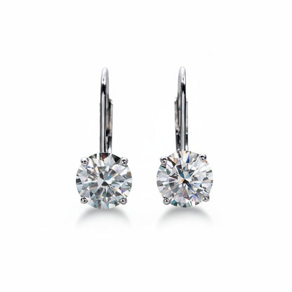 Boucles D'oreilles Pendante Moissanite D Color VVS1 -  Calypso