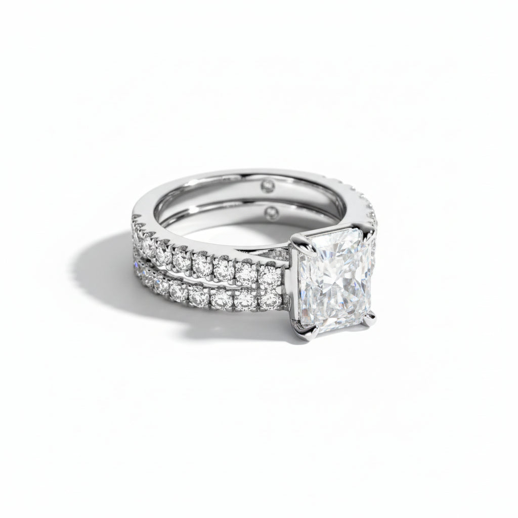 Bague de Fiançailles Moissanite D Color VVS1 - Amandina