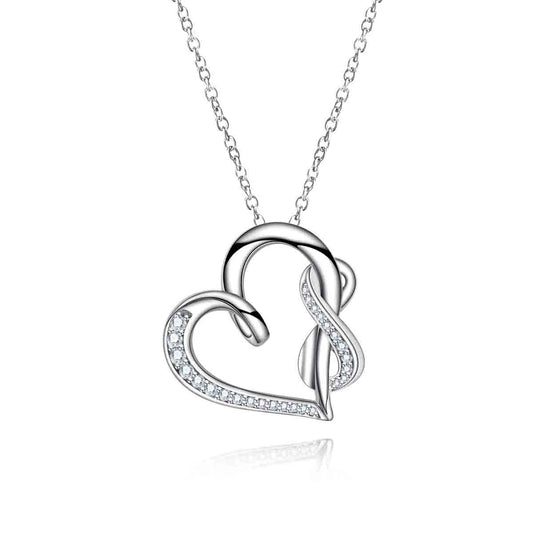 Pendentifs Infiniti Moissanite D Color VVS1 - Coeur