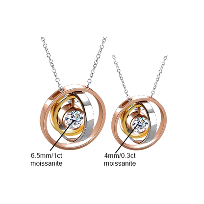Colliers Femme Moissanite D Color VVS1 - Couleur