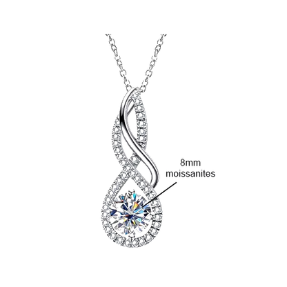 Pendentifs Femme Infiniti Moissanite D Color VVS1 - Isia