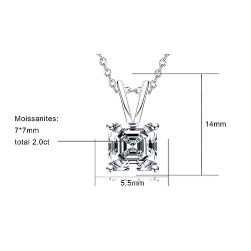 Colliers Femme Moissanite D Color VVS1 - Mathilda