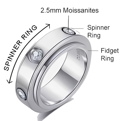 Alliance Mariage Moissanite D Color VVS1 - Victoire