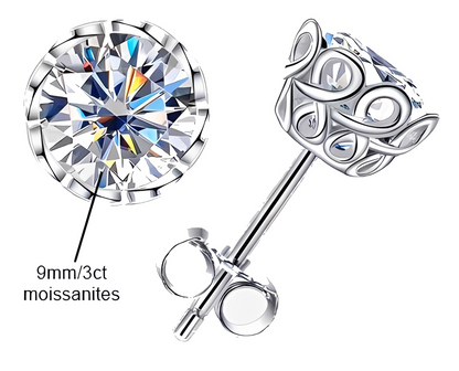 Boucles D'oreilles Clou Moissanite D Color VVS1 - Automne